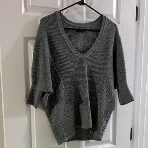 Gray Women's Dolman Sleeve Sweater